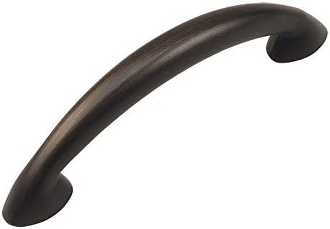 10 Pack -  323-64ORB Oil Rubbed Bronze Modern Cabinet Hardware Arch Handle Pull - 2-1/2" Inch (64Mm) Hole Centers