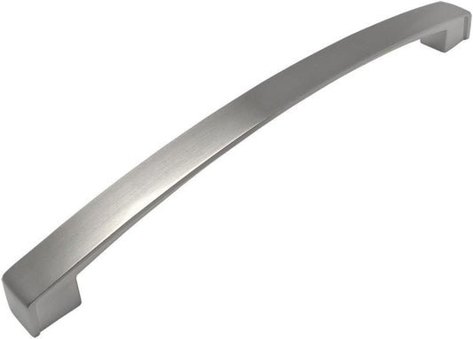 616-192SN Satin Nickel Modern Cabinet Hardware Arch Handle Pull - 7-1/2" Inch (192Mm) Hole Centers